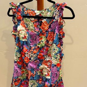 Anthropologie Lil floral top